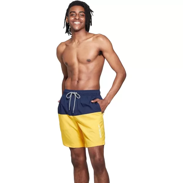 Speedo Mens 8 Volley Swim Trunks GoldBlue