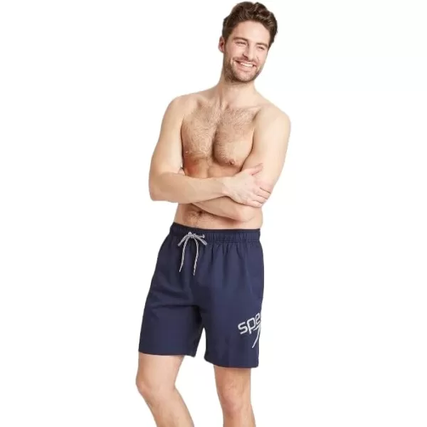 Speedo Mens 8 Volley Swim Trunks Navy