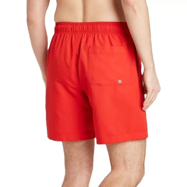 Speedo Mens 8 Volley Swim Trunks Red