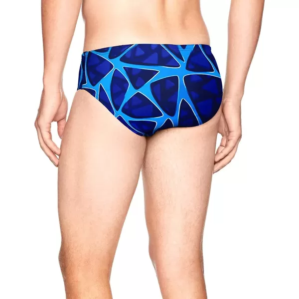 Speedo Mens Caged Out Brief Endurance SwimsuitSpeedo Blue