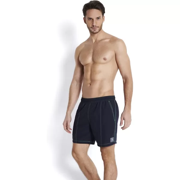 Speedo Mens Checked Swim ShortsNavy