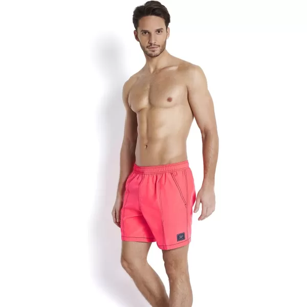 Speedo Mens Checked Swim ShortsRed