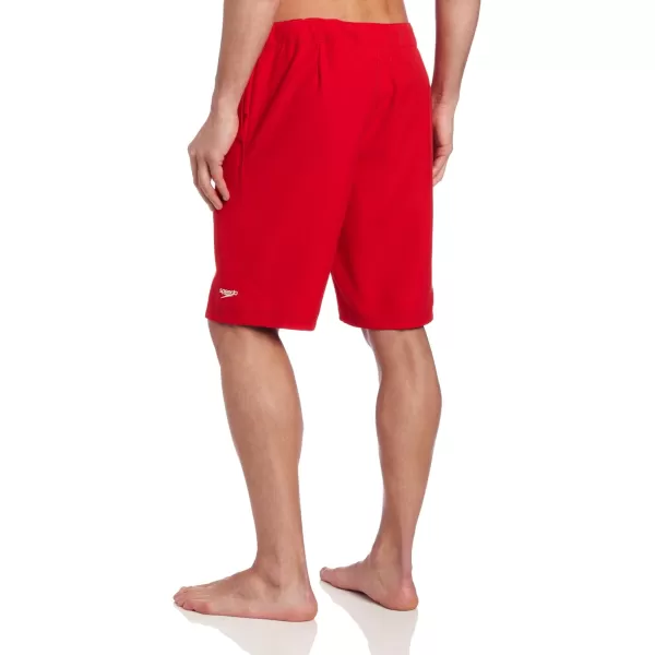 Speedo Mens Guard Swim Trunk Knee Length Boardshort VolleyDiscontinuedSpeedo Red