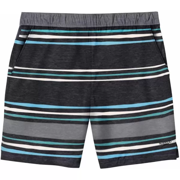 Speedo Mens Hydro Volley Swim Shorts BittersweetGray Stripe