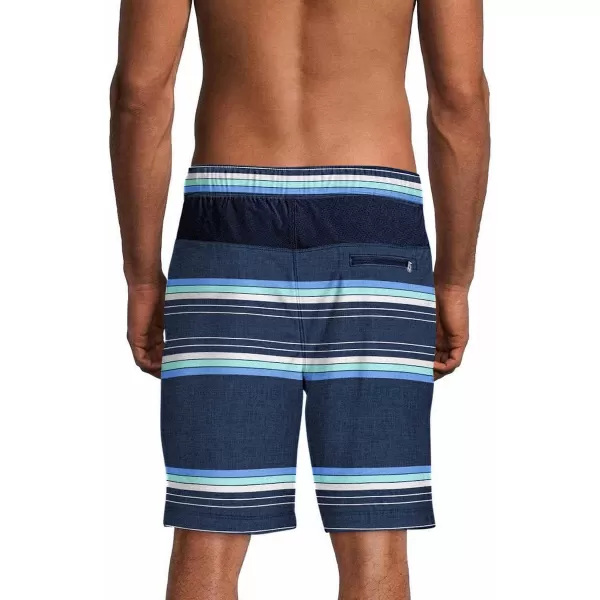 Speedo Mens Hydro Volley Swim Shorts BittersweetPeacoat Stripe