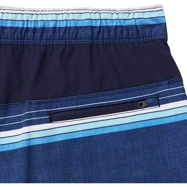 Speedo Mens Hydro Volley Swim Shorts BittersweetPeacoat Stripe