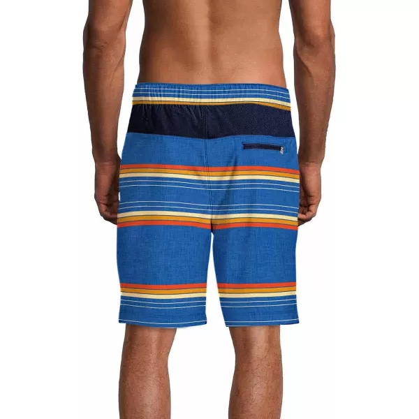 Speedo Mens Hydro Volley Swim Shorts BittersweetSpeedo Blue Stripe