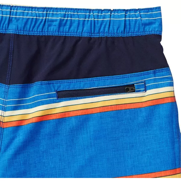 Speedo Mens Hydro Volley Swim Shorts BittersweetSpeedo Blue Stripe