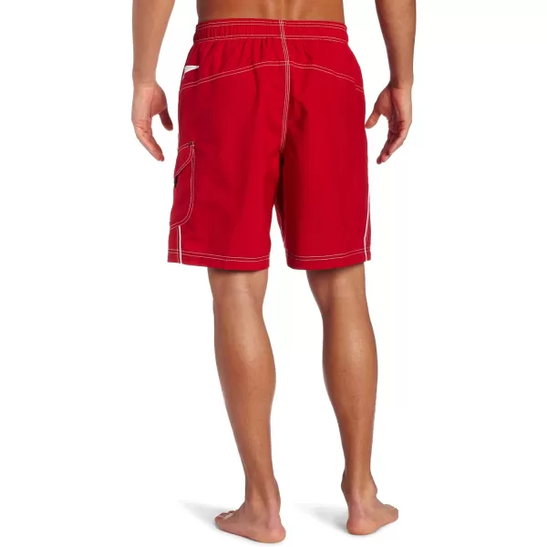 Speedo Mens Marina Swim TrunkManufacturer DiscontinuedDark Red Pepper
