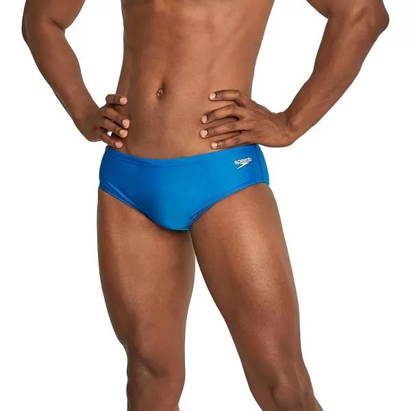 Speedo Mens Standard Swimsuit Brief Eco Prolt Solid AdultSolid Speedo Blue