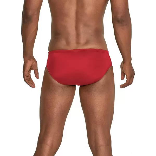 Speedo Mens Standard Swimsuit Brief Eco Prolt Solid AdultSolid Team Red