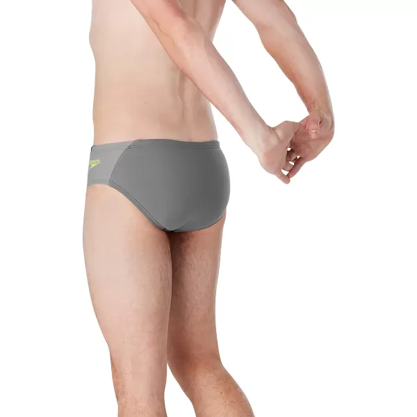 Speedo Mens Standard Swimsuit Brief Eco Prolt Solid AdultSplice Team Black