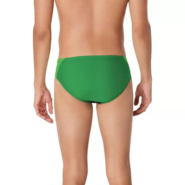 Speedo Mens Standard Swimsuit Brief Eco Prolt Solid AdultSplice Team Bright Green