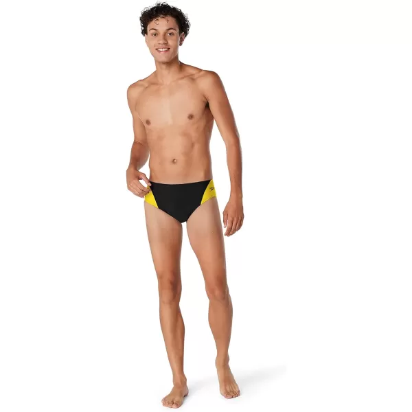 Speedo Mens Standard Swimsuit Brief Eco Prolt Solid AdultSplice Team Gold