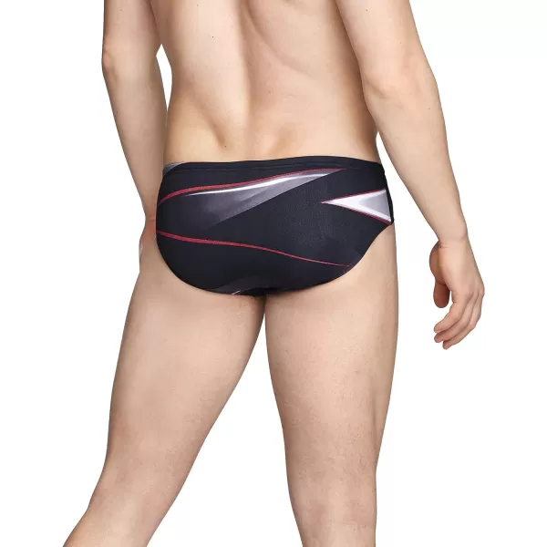 Speedo Mens Standard Swimsuit Brief Endurance Printed Team Colors Infinite Red 34Speedo Mens Standard Swimsuit Brief Endurance Printed Team Colors Infinite Red 34