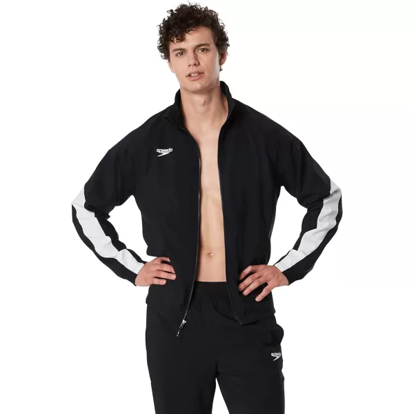 Speedo Mens Standard Tech Team Warm Up SuitEdge Speedo Black Jacket