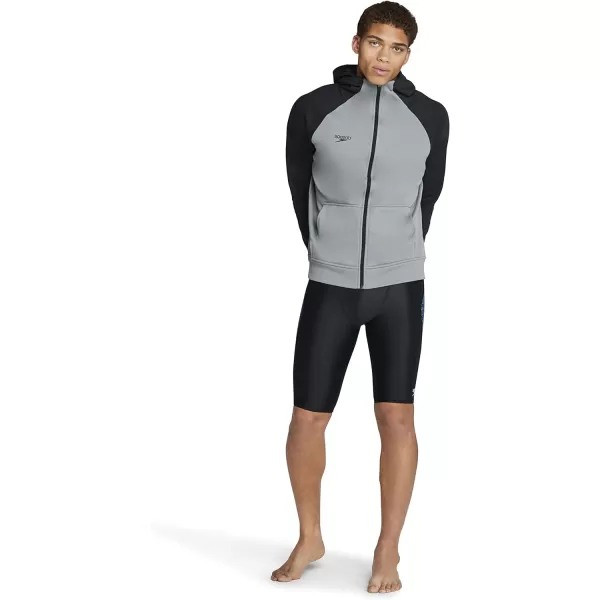 Speedo Mens Sweatshirt Full Zip Hooded Jacket Team Warm UpMonument