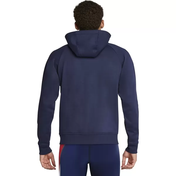 Speedo Mens Sweatshirt Full Zip Hooded Jacket Team Warm UpSpeedo Navy