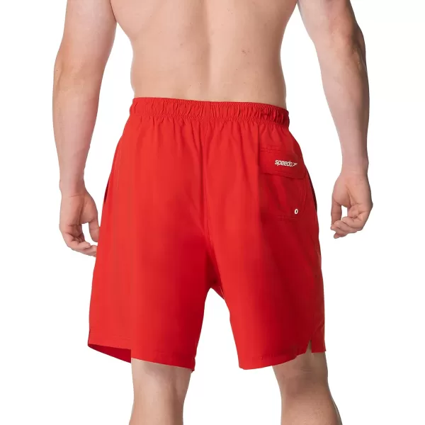 Speedo Mens Swim Trunk Big and Tall Redondo High Risk Red 4XLSpeedo Mens Swim Trunk Big and Tall Redondo High Risk Red 4XL