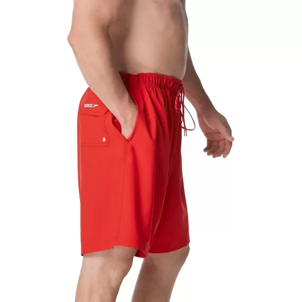 Speedo Mens Swim Trunk Big and Tall Redondo High Risk Red 4XLSpeedo Mens Swim Trunk Big and Tall Redondo High Risk Red 4XL