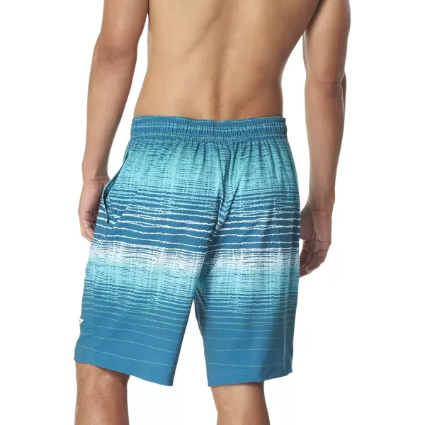 Speedo Mens Swim Trunk Knee Length Boardshort Active Flex EBoard PrintedColumbia