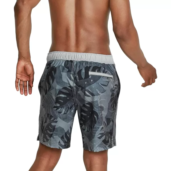 Speedo Mens Swim Trunk Knee Length Boardshort Bondi Printed18 Palm Monument