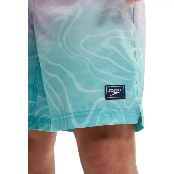 Speedo Mens Swim Trunk Knee Length Boardshort Bondi Printed20 Grand Coast