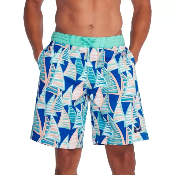 Speedo Mens Swim Trunk Knee Length Boardshort Bondi Printed20 Sailing on