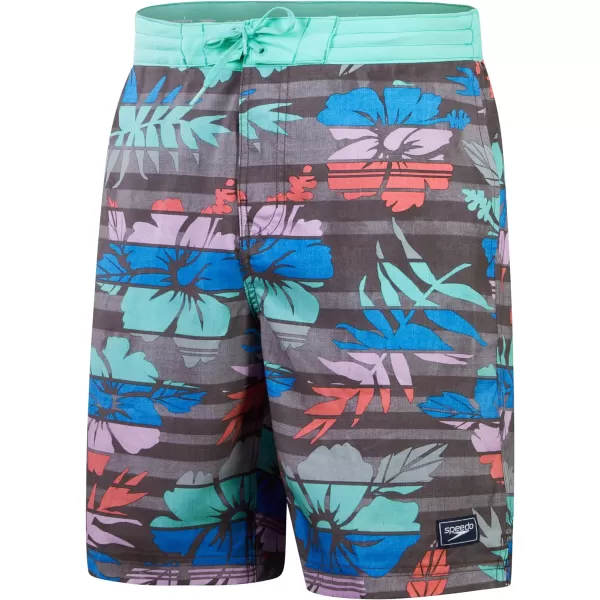 Speedo Mens Swim Trunk Knee Length Boardshort Bondi Striped20 Maison Floral
