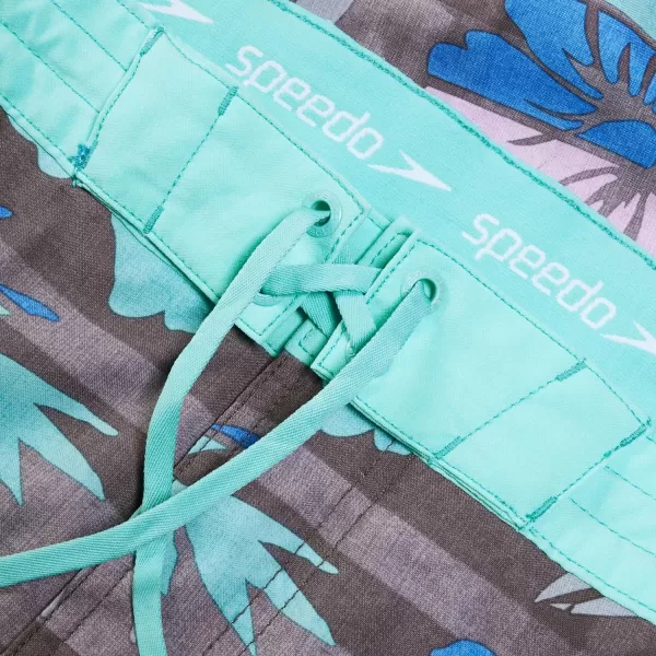 Speedo Mens Swim Trunk Knee Length Boardshort Bondi Striped20 Maison Floral