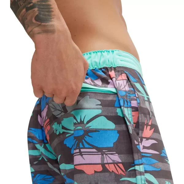 Speedo Mens Swim Trunk Knee Length Boardshort Bondi Striped20 Maison Floral