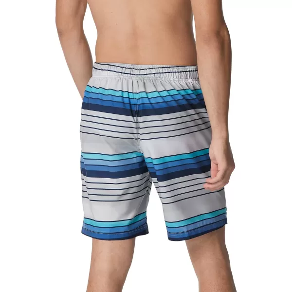 Speedo Mens Swim Trunk Knee Length Boardshort Bondi Striped20 Seafaring High Rise