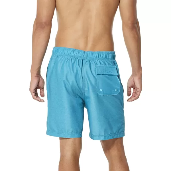 Speedo Mens Swim Trunk Knee Length Boardshort EBoard Comfort Liner SolidOcean Depths