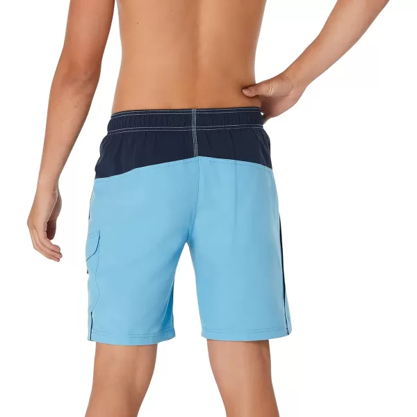 Speedo Mens Swim Trunk Knee Length Marina Sport VolleyAzure Blue