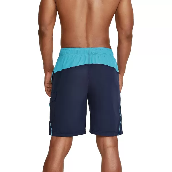 Speedo Mens Swim Trunk Knee Length Marina Sport VolleyBlue Atoll