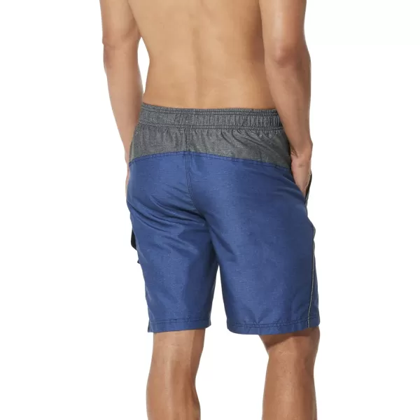 Speedo Mens Swim Trunk Knee Length Marina Sport VolleyBlue Heather