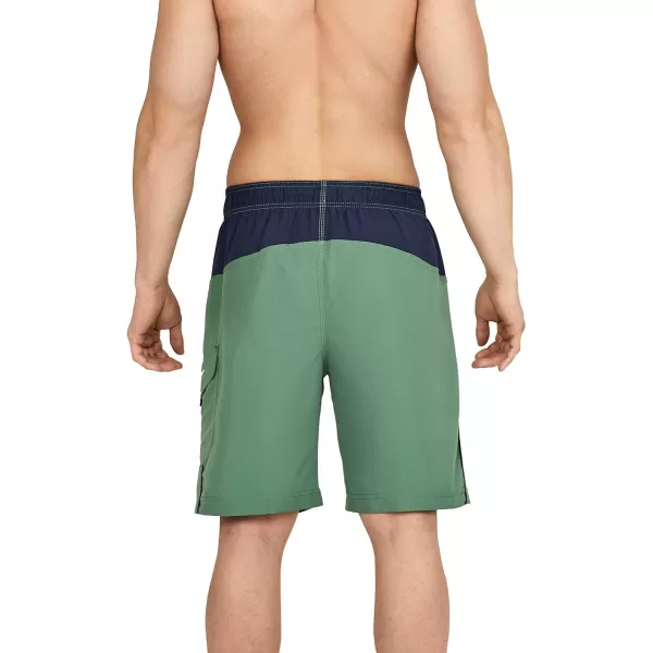 Speedo Mens Swim Trunk Knee Length Marina Sport VolleyDark Ivy