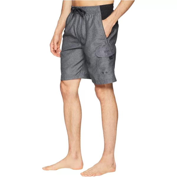 Speedo Mens Swim Trunk Knee Length Marina Sport VolleyHeather Grey