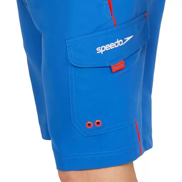 Speedo Mens Swim Trunk Knee Length Marina Sport VolleyPalace BlueSpicy Orange