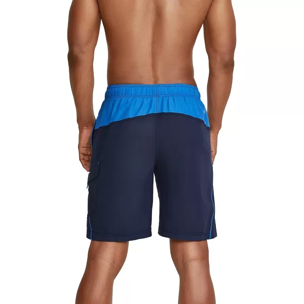 Speedo Mens Swim Trunk Knee Length Marina Sport VolleyPeacoatPalace Blue