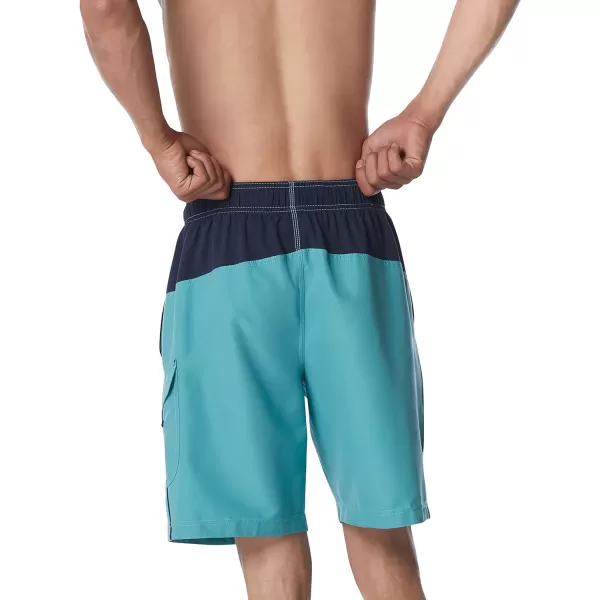 Speedo Mens Swim Trunk Knee Length Marina Sport VolleyPorcelain