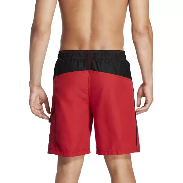 Speedo Mens Swim Trunk Knee Length Marina Sport VolleySpeedo Red