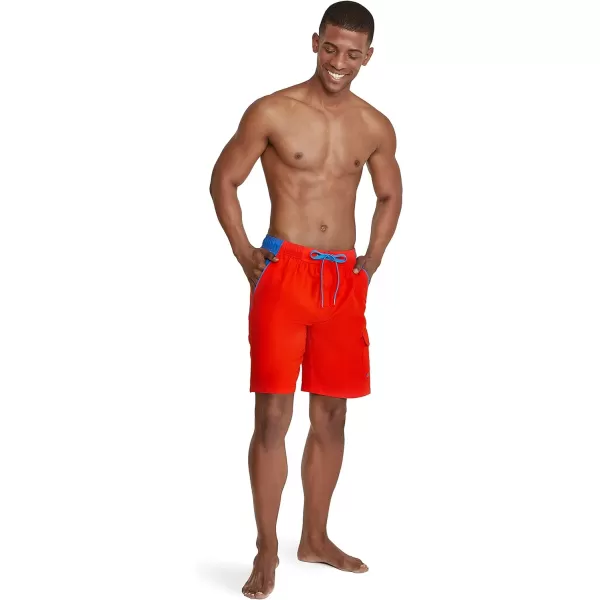 Speedo Mens Swim Trunk Knee Length Marina Sport VolleySpicy Orange