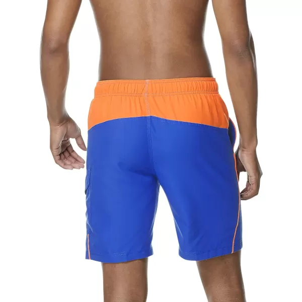 Speedo Mens Swim Trunk Knee Length Marina Sport VolleyVibrant Orange