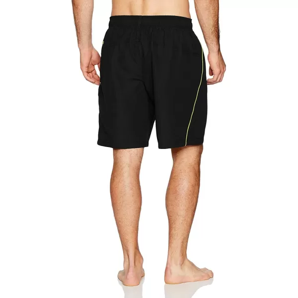 Speedo Mens Swim Trunk Knee Length Marina VolleyBlackGreen