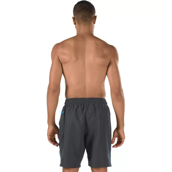 Speedo Mens Swim Trunk Knee Length Marina VolleyGreyBlue