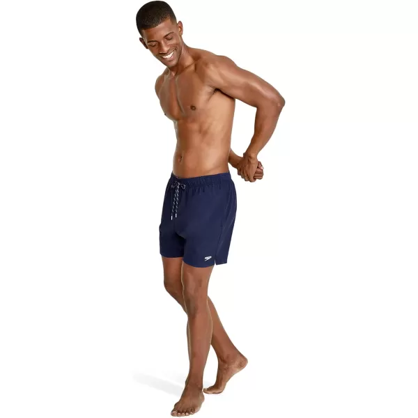 Speedo Mens Swim Trunk Knee Length Volley Comfort Liner Solid16 Peacoat