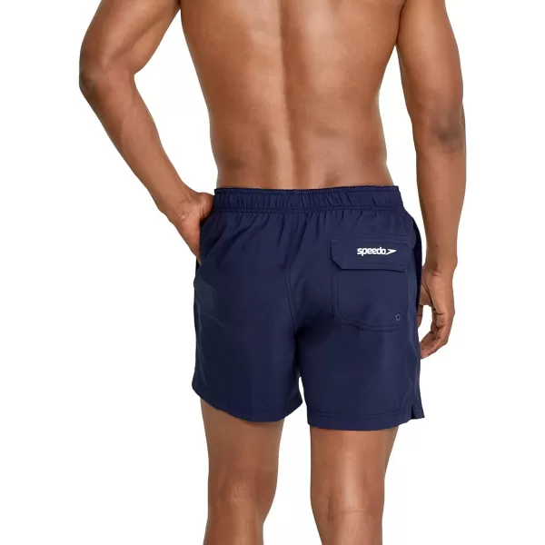 Speedo Mens Swim Trunk Knee Length Volley Comfort Liner Solid16 Peacoat