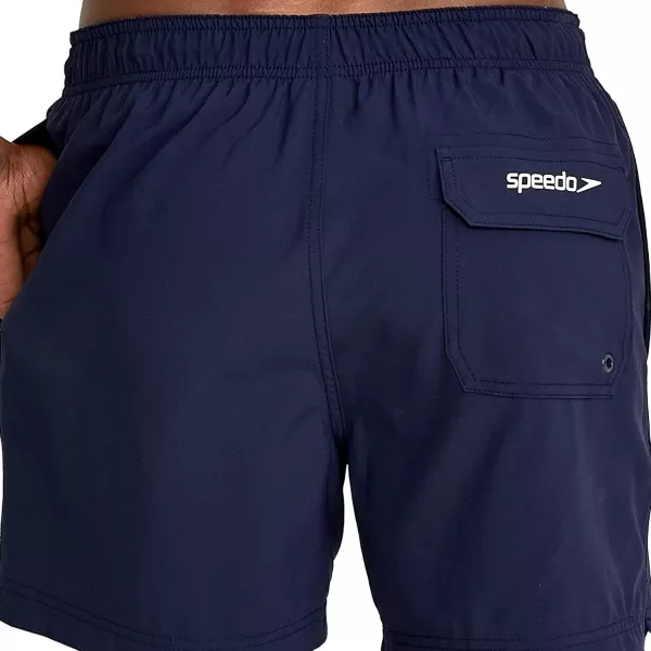 Speedo Mens Swim Trunk Knee Length Volley Comfort Liner Solid16 Peacoat