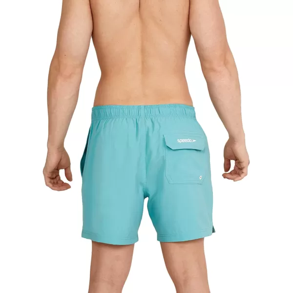 Speedo Mens Swim Trunk Knee Length Volley Comfort Liner Solid16 Porcelain